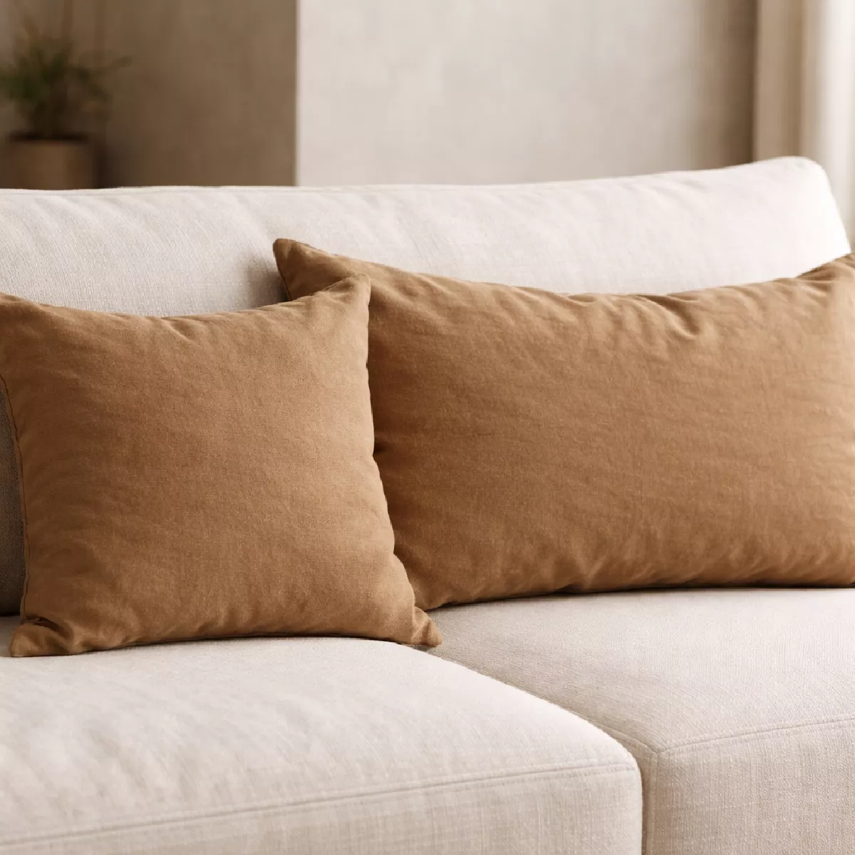 almohadón liso tusor