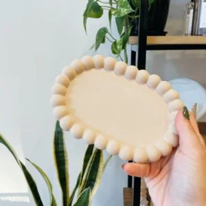 bandeja cerchio oval (resina)