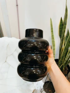 Artículo de decoración para el hogar Florero Trebolle Negro - Pachira