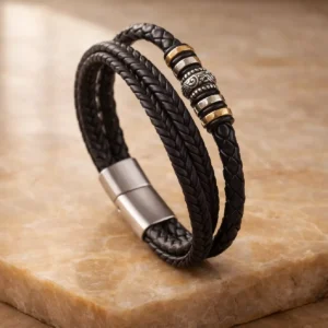 pulsera blackbone gold & silver black